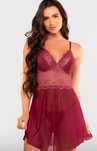 Camisola de tule e renda