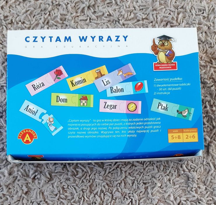 Gra edukacyjna "Czytam wyrazy" wyd. Alexander