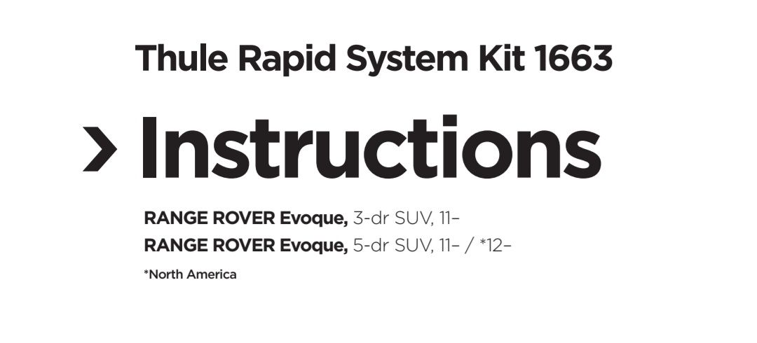 RR Evoque Stopy Thule 754 plus kit