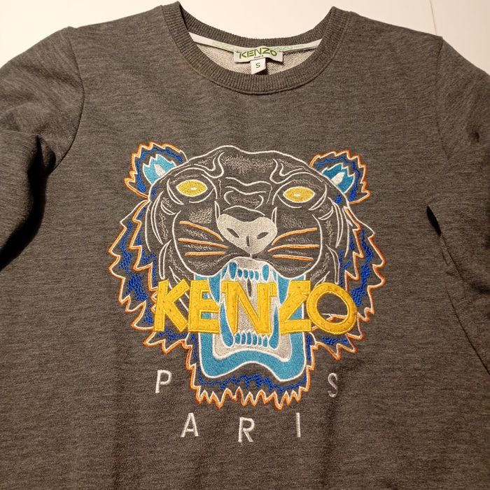 Kenzo bluza damska szara - S/36 - XS/34 - ciemny popiel, klasyk