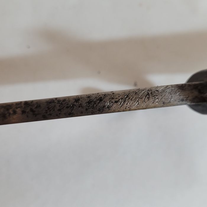 Bagnet chassepot, zgodny, sygnowany z data