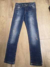 Zara jeans 116 wycierane dziury