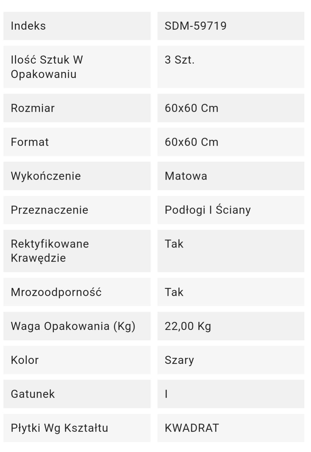 Płytki - Unicom Starker Evostone Natural - 60X60 - 7,56m2