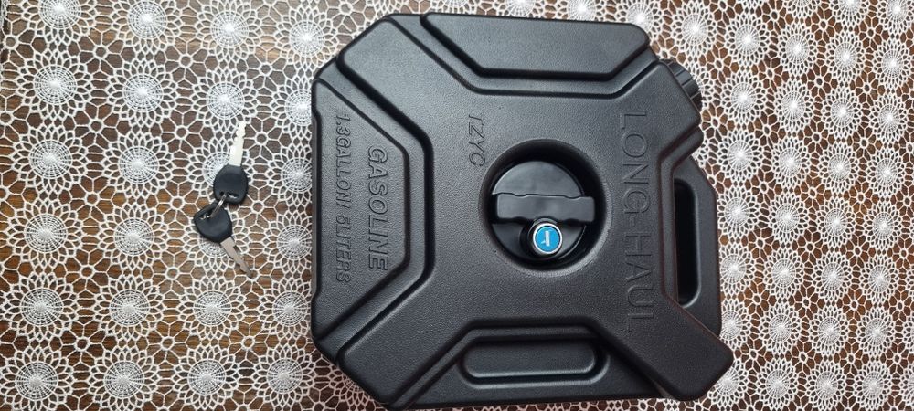 Kanister 5L do motocykla quada ATV z kluczykiem LONG HAUL NOWY