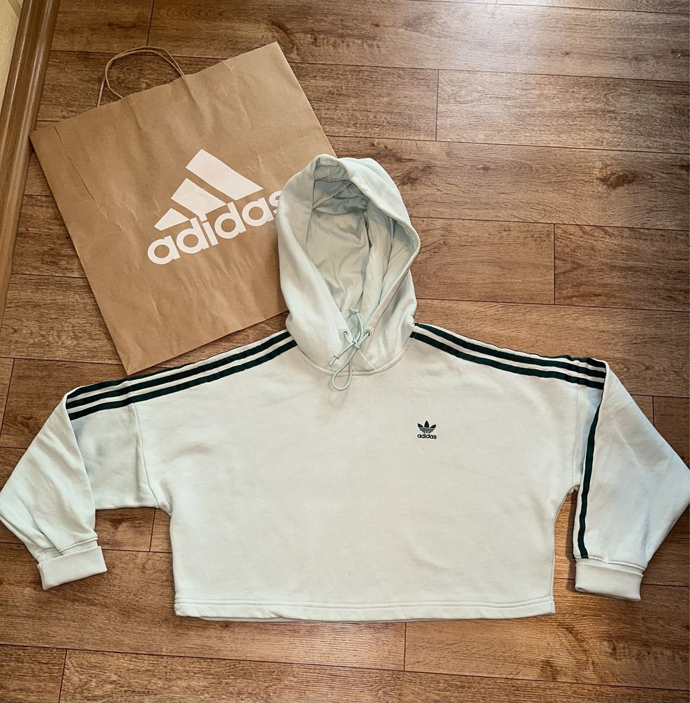 Женская худи Adidas!Оригинал!Мятная !