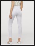Білі джинси HM skinny ankle high waist