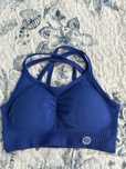 Biustonosz sportowy gym glamour push up 2.0 indigo M