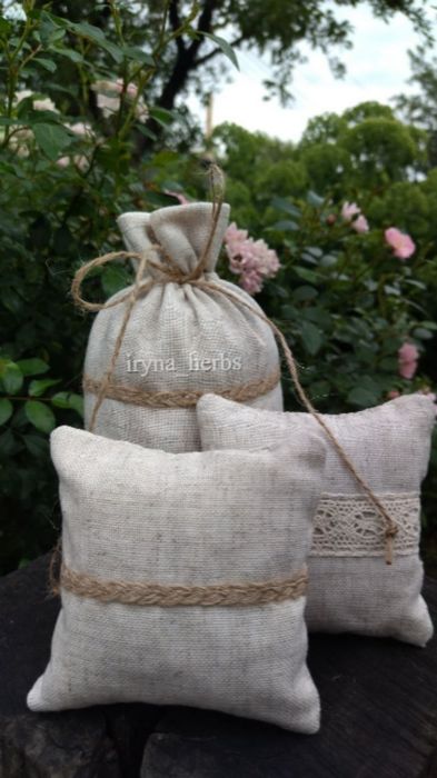 Саше з лавандою. Лляні торбинки. Еко мішечки.