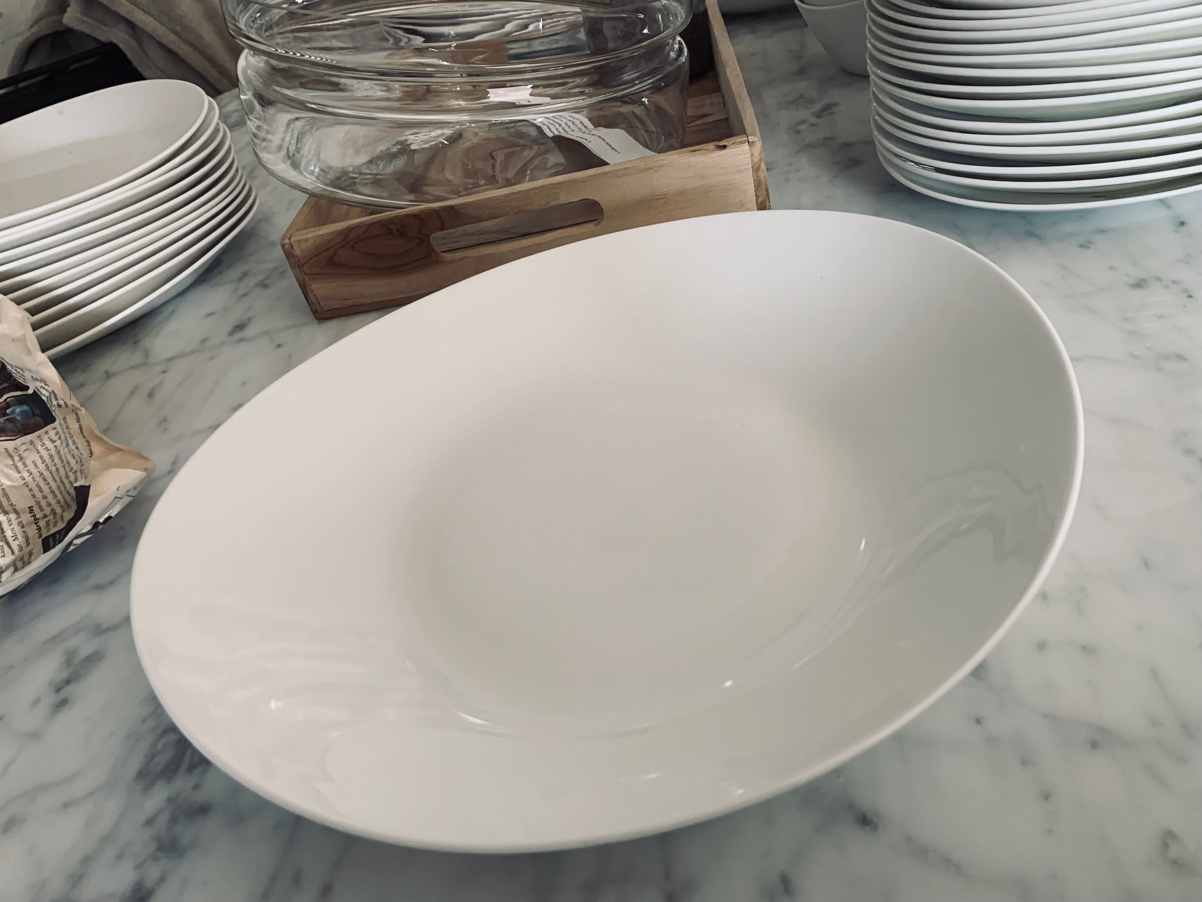 Ikea Skyn talerz patera półmisek 32 cm unikat Bone china