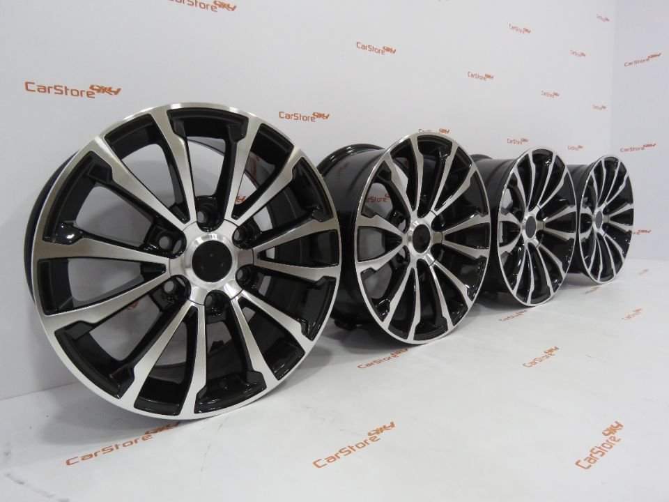 Jantes Look Toyota Hilux Revo 17 x 7.5 et 30 6x139.7 Preto + Polido