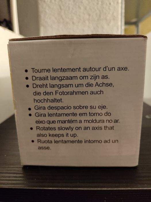 Moldura quadrada rotativa