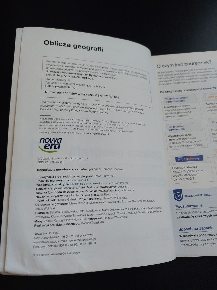 Podręcznik Oblicza geografii 1 zakres rozszerzony