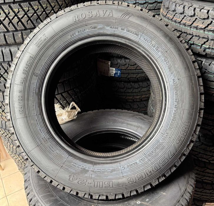 Нова автошина 185/75R16C ROSAVA БЦ-24
