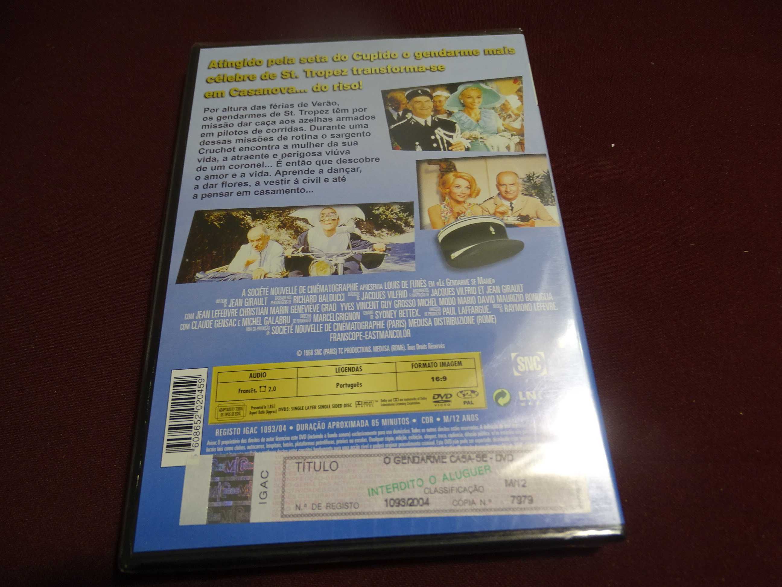 DVD-O Gendarme casa-se/Louis de Funes-Selado