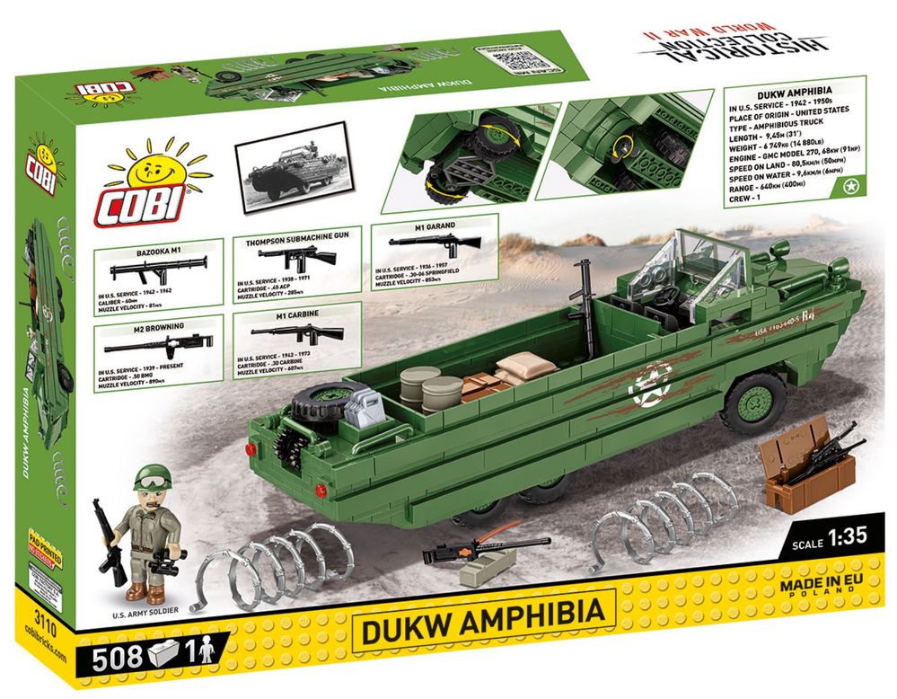 Klocki cobi 3110 amfibia DUKW AMPHIBIA
