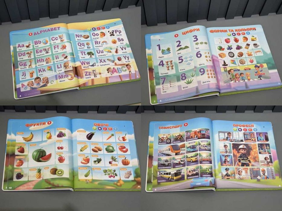 Книга інтерактивна Віммельбух WToys укр озвучка 28тем(99927) Розд/Дроп