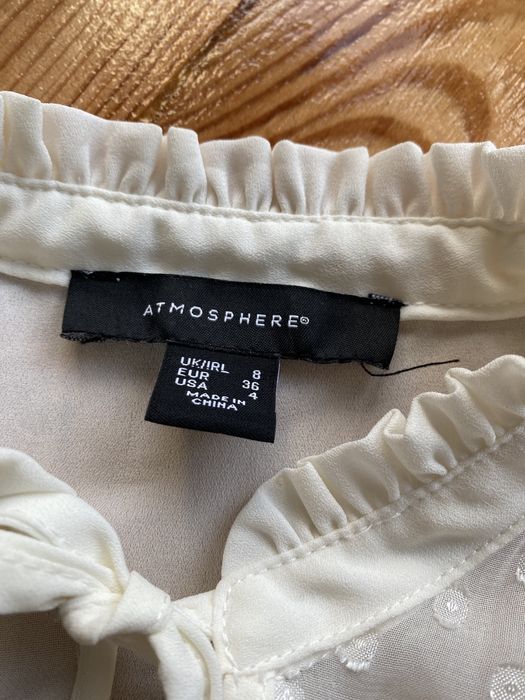 Elegancka kremowa koszula Atmosphere 36 vintage