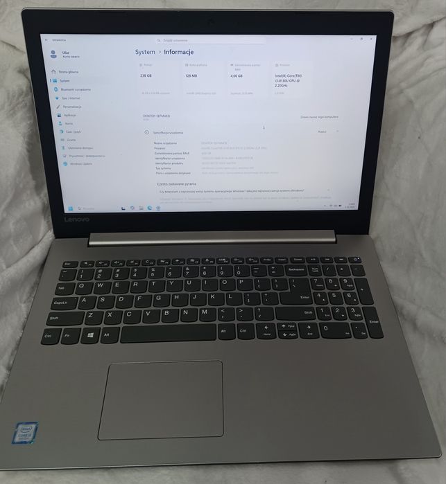 Lenovo ideapad 330 Intel i3 4GB RAM 256 SSD