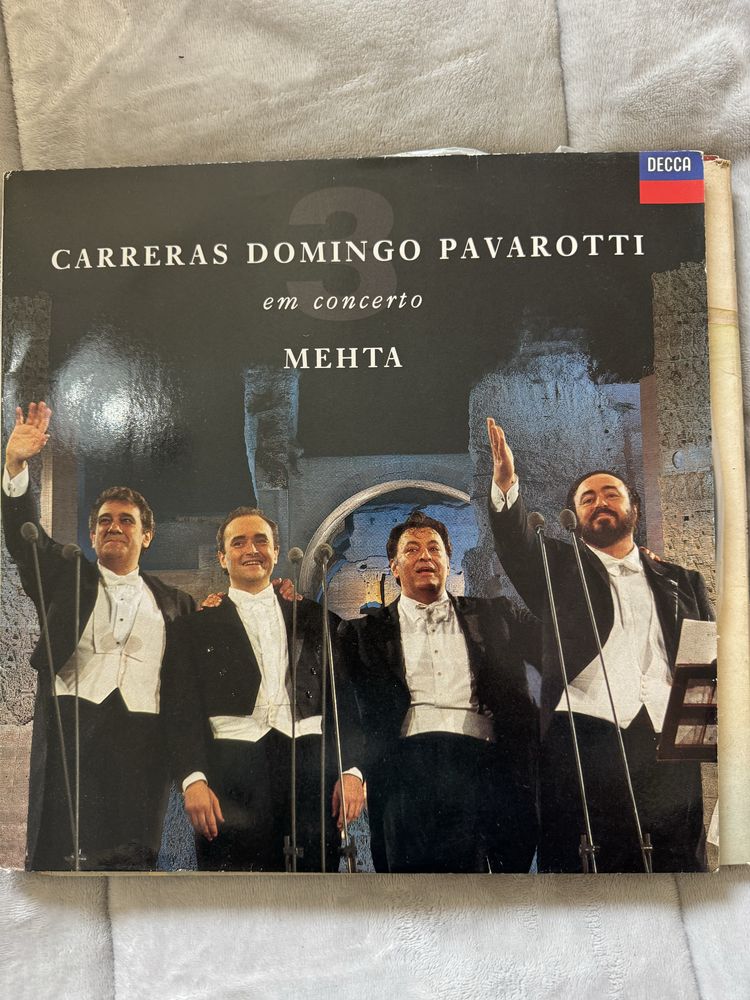 Disco Vinil- Carreras Domingo Pavarotti em concerto