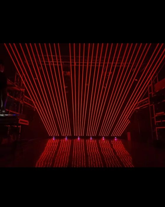 Listwa laserowa, laser dyskotekowy z ruchomymi głowicami RGB 3 w 1