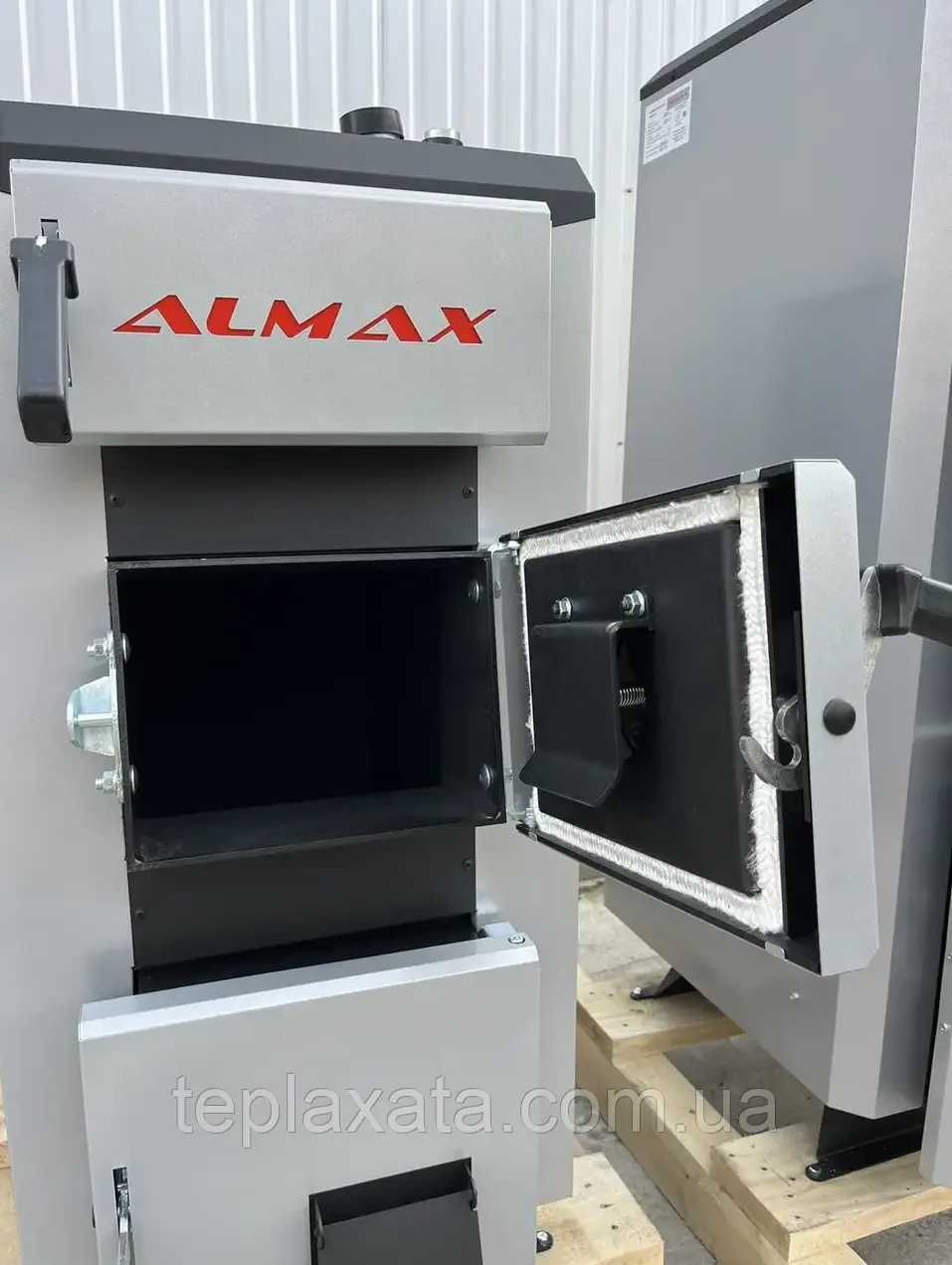 ‼️ СТАЛЬ 5 ММ. Твердопаливний котел ALMAX|АЛМАКС class B 15-33 кВт
