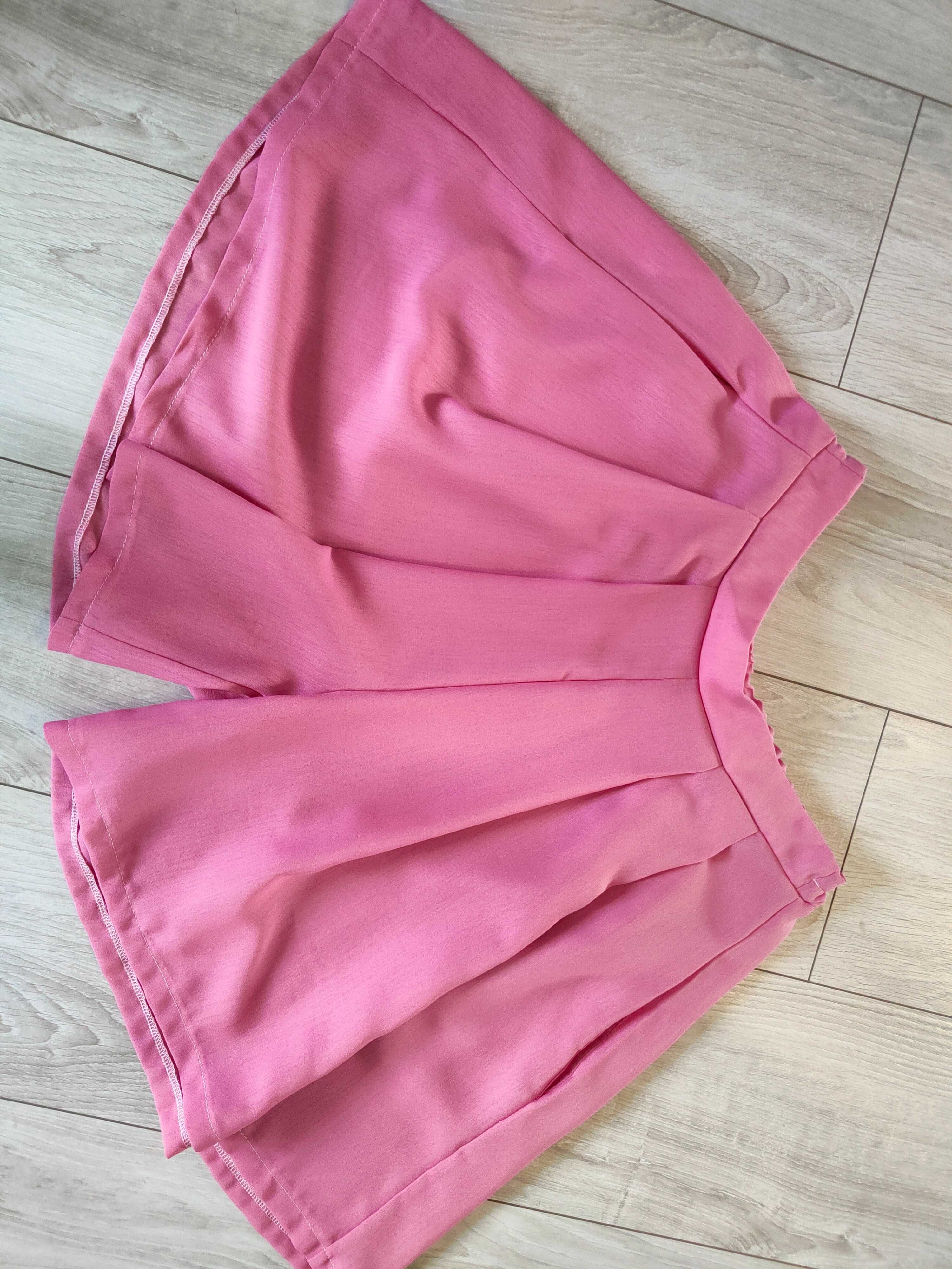 krótkie spodenki spódnica spódnico-spodnie różowe 40/42