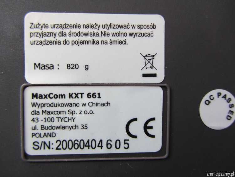 Aparat telefoniczny stacjonarny MaxCom KXT-661