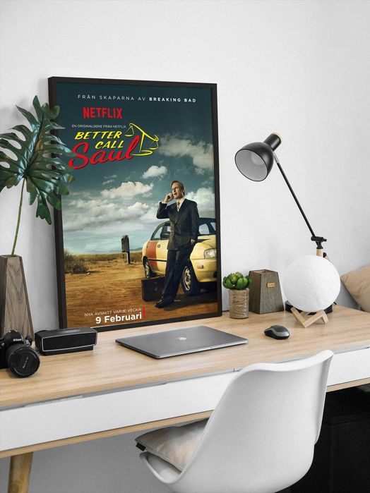 Постери серіалів Better Call Saul та Breaking Bad / Пуститися берега