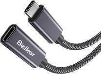 BELKER przedłużacz USB C 140W 3 metry Nylonowy oplot USB 3.2