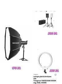 Quadraline led kit + lampa YN 608 RGB 550K+ NEEWER soft box 65 NOWE