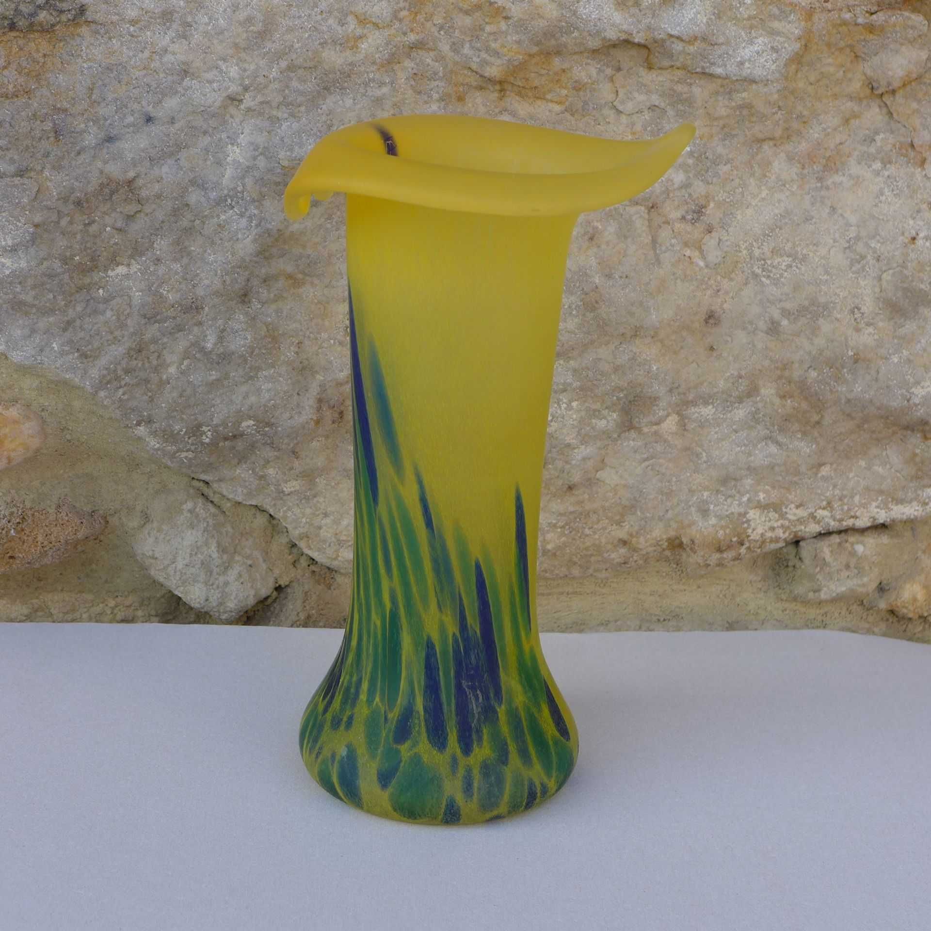 Wazon Szklany Kalia Vintage Mid Century