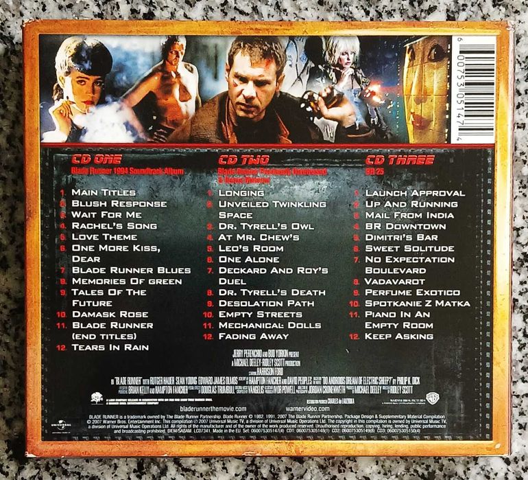Vangelis ‎- Blade Runner Trilogy - 25th Anniversary - CD TRIPLO - RARO