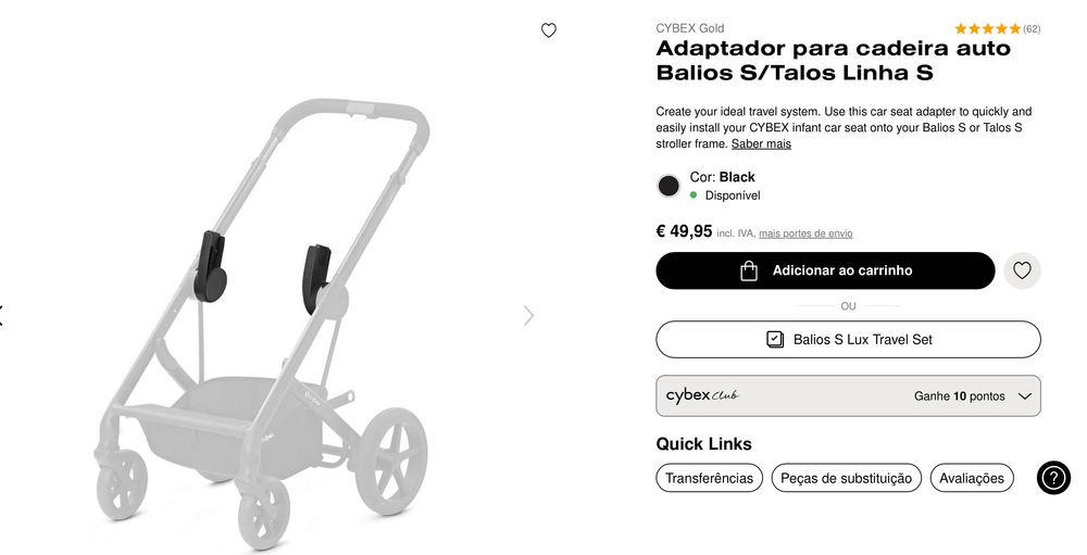 Cadeira auto CYBEX Cloud T NOVA