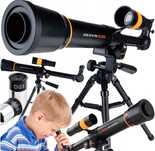 TELESKOP ASTRONOMICZNY EDUKACYJNY luneta obserwacyjna statyw dziecka