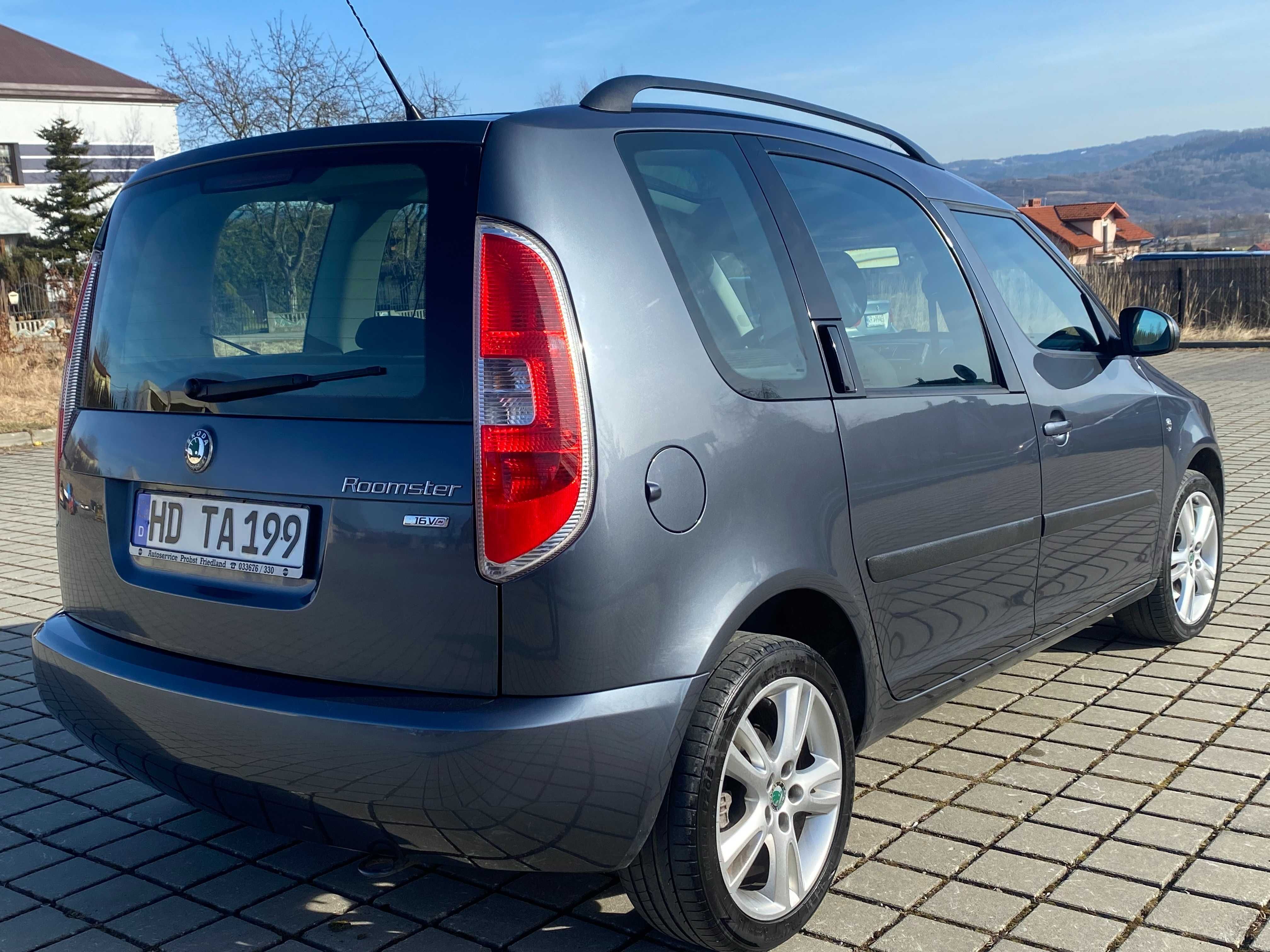 SKODA ROOMSTER2009 poj.1.6 bezn.MPI 102 KM klimatron panorama dach pdc