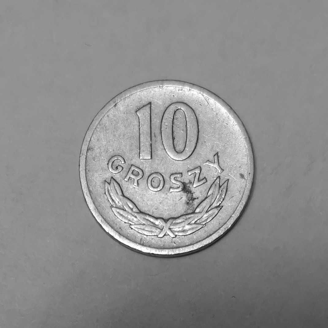 Moneta PRL 10 groszy 1966r.Al.Stan widoczny na zdjęciach.
