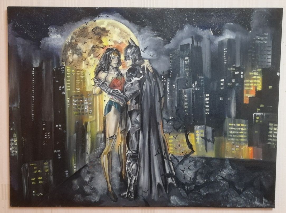 Картина Бэтмен и чудо женщина