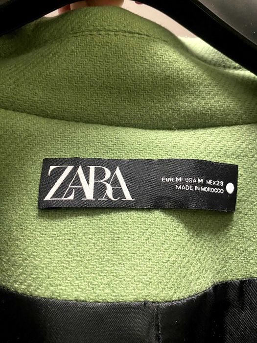 75% шерсті пальто Zara колаборація з італійським брендом Manteco