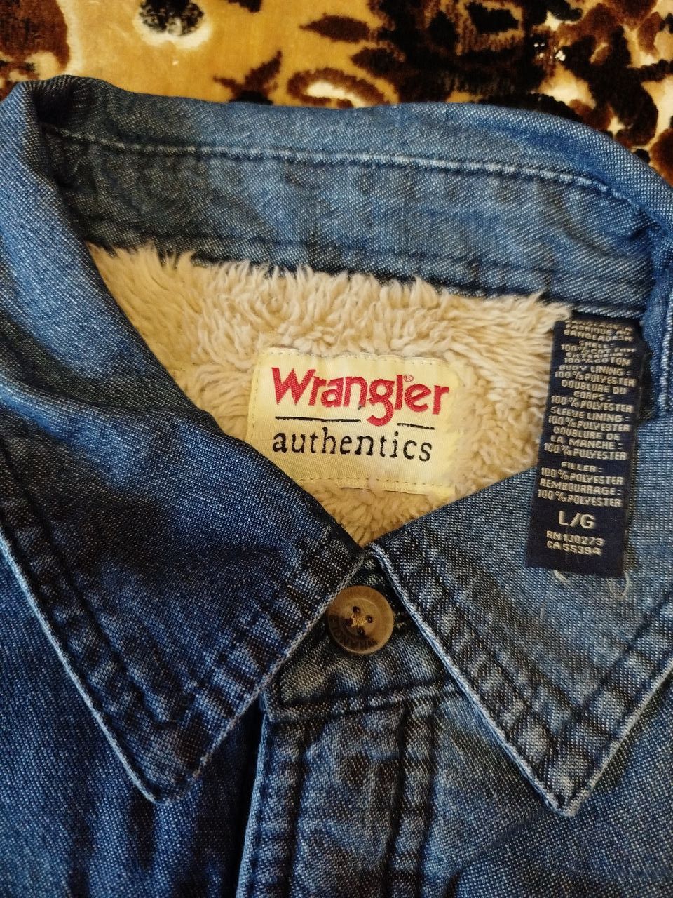 Куртка- рубашка WRANGLER sherpa  L оригинал