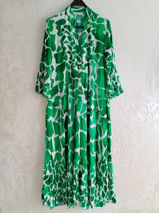 Розкішна віскозна сукня трапеція, Італія