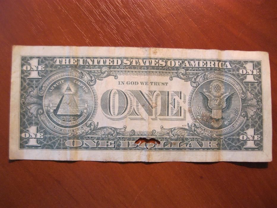 Продам 1 доллар 1988 года, one dollar, Один доллар