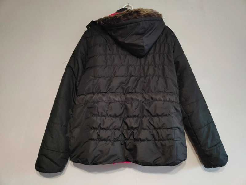 Czarna pikowana ciepła zimowa kurtka plus size Everlast