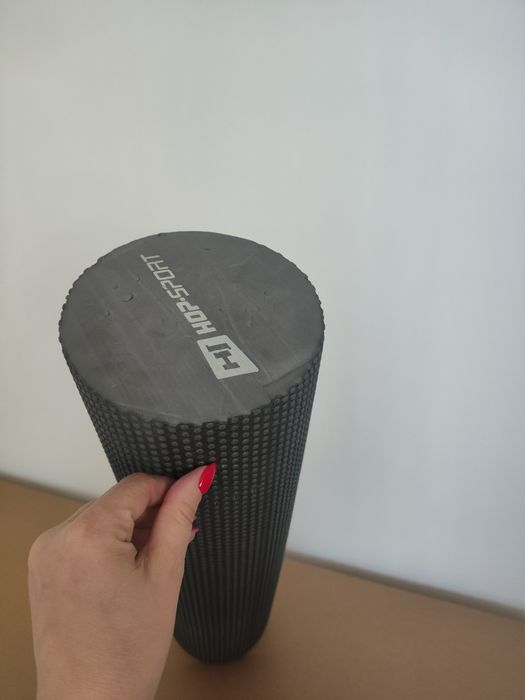 Wałek do masażu z wypustkami 60 cm szary