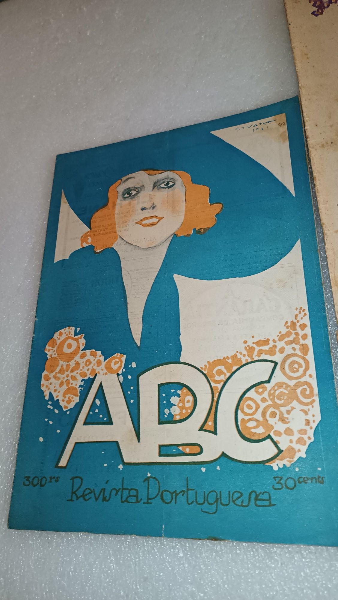 Antigas Revistas ABC capas desenhos Stuart Carvalhais Anos 20