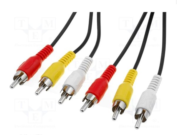Кабель (тюльпаны) Composite audio/video connector cable, 3xRCA 1,5 m ,