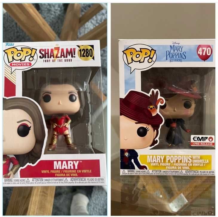 Funko Pops DC Shazam Fury of the Gods e Mary Poppins Returns