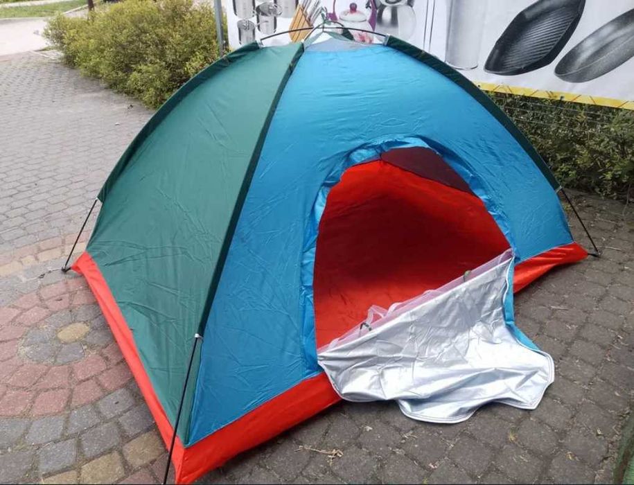 NAMIOT 3 OSOBOWY wędkarski turystyczny 2x1,5m z moskitierą rozkładany