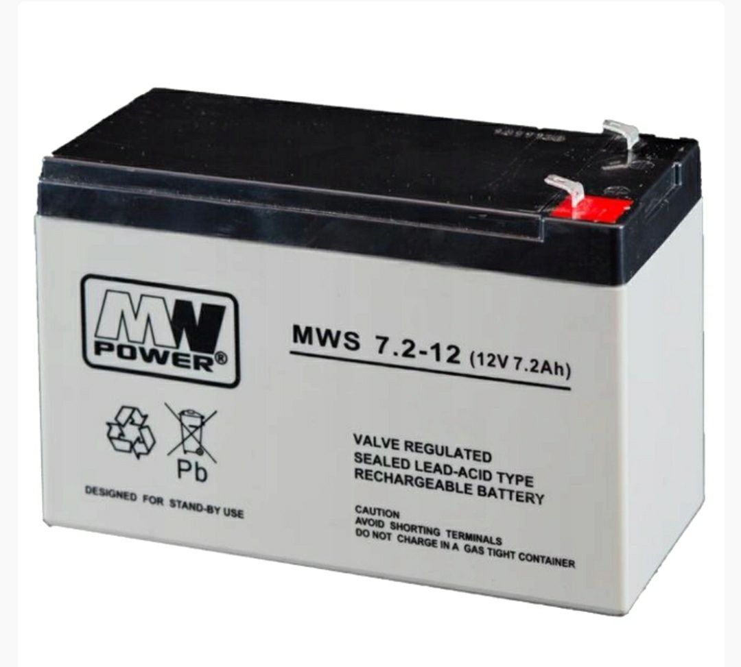 Аккумулятор для ИБП и UPS MW Power MWS 7.2-12 (12V 7.2Ah) AGM