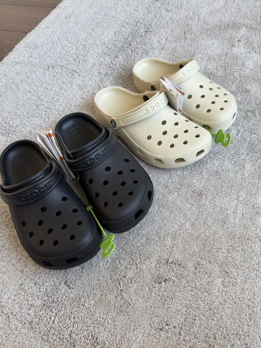 Крокси Crocs M6 W8 24,5 см шльопанці чорні 38 р