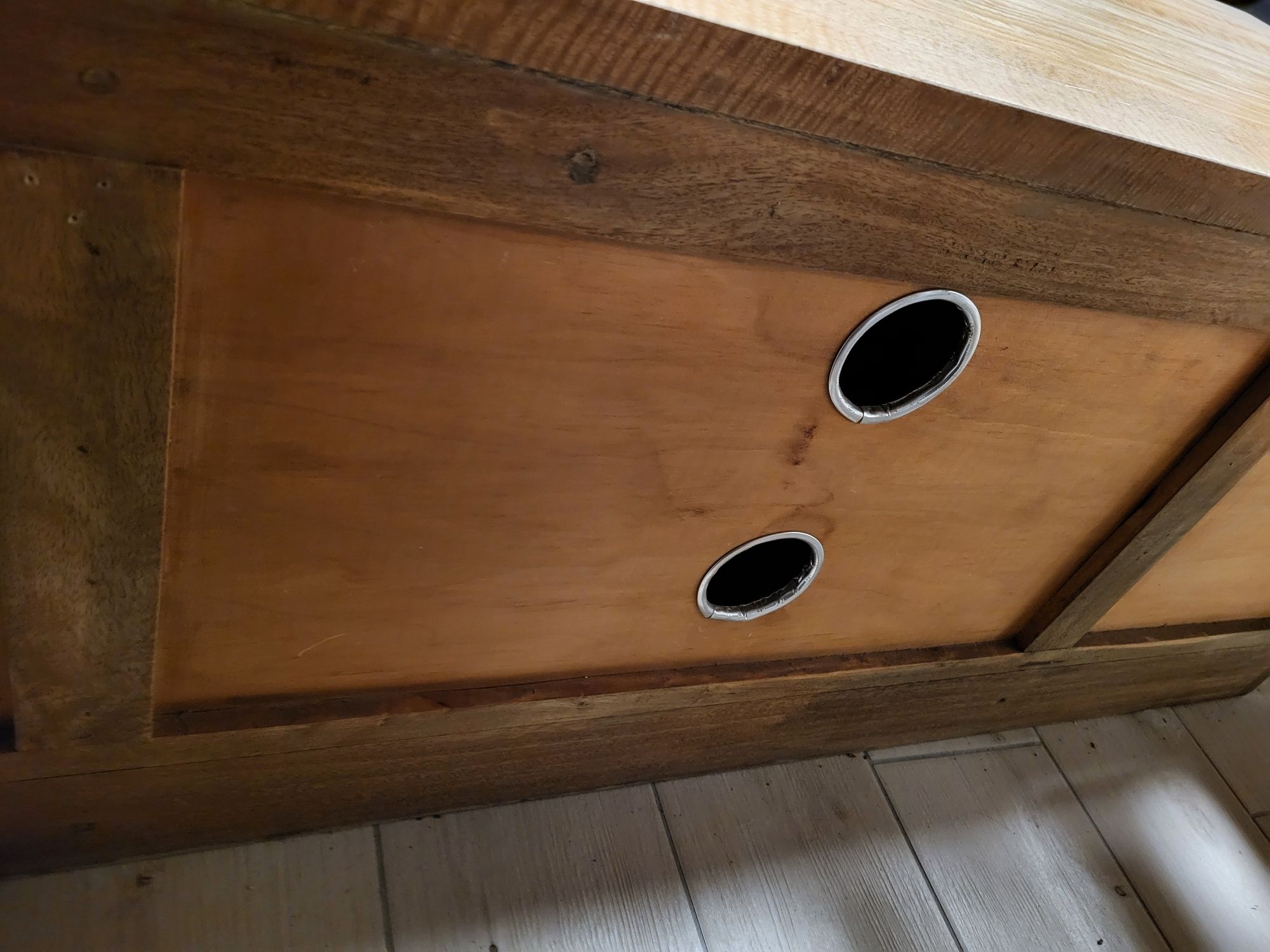 Szafka rtv pod telewizor lite drewno mango